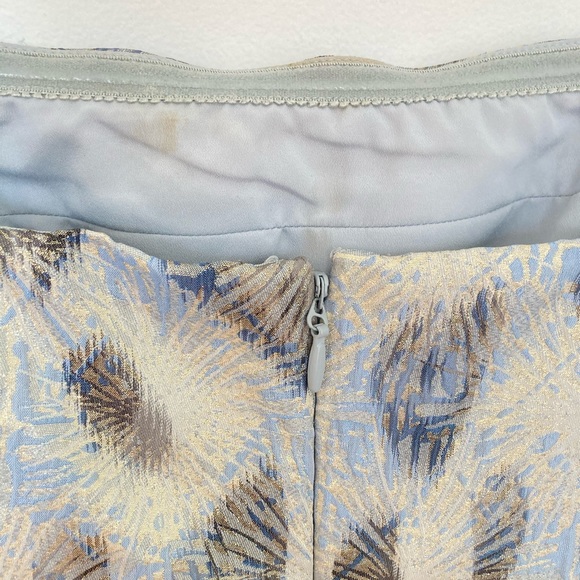 BCBG Blue Haze Metallic Strapless Dress - Picture 6 of 6